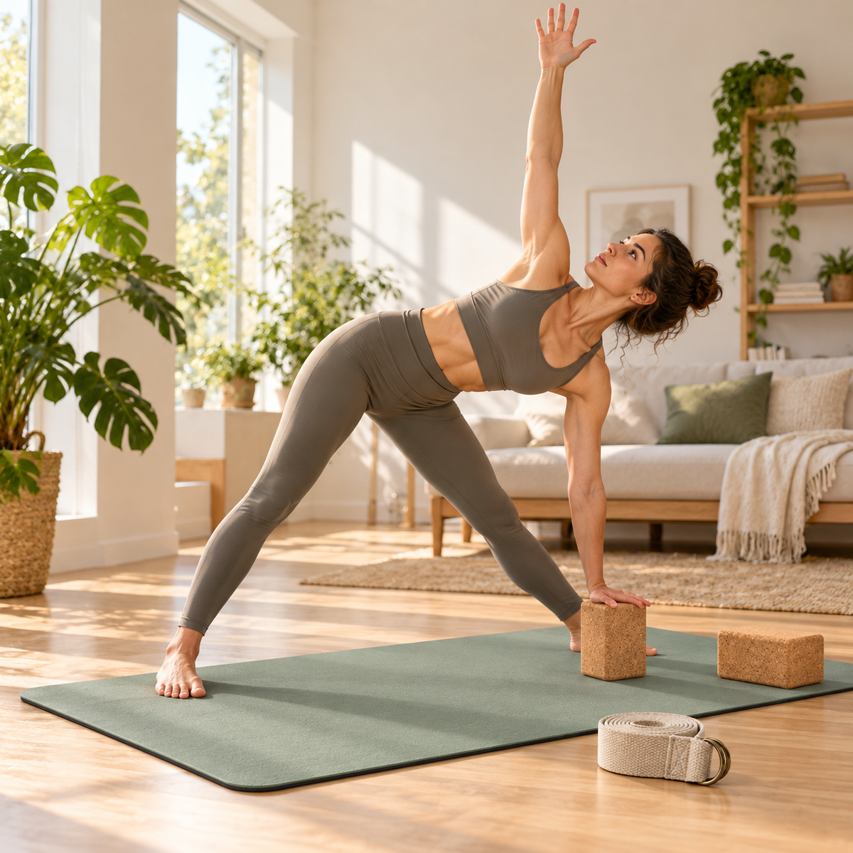 Reversible Yoga Mat Set